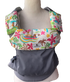Infant Carrier Drool Pads & Bib Set "Hula Honey Cream"